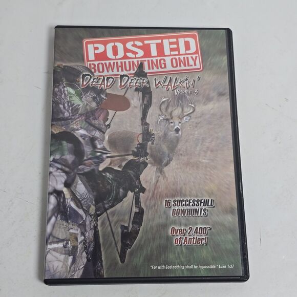 12 Hunting DVD Lot Gettin' Close Posted Bowhunting Drury Mega Bucks Turkey Deer - Picture 16 of 16
